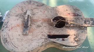 : Antique Guitar old Restoration | Restoration Music tools broken