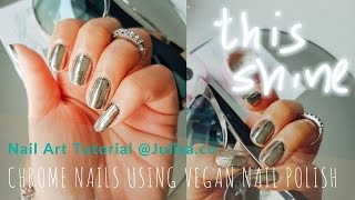 How To Chrome Nails Chrome Mirror Powder Tutorial screenshot 2