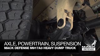 Axles Powertrain and Suspension - Mack Defense M917A3 Heavy Dump Truck