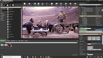 Sci-Fi Transport vehicle UE4 + Raytraced.