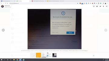 Linkedin You are out of Invitation for Now