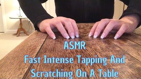 ASMR Fast Intense Tapping And Scratching On A Table(No Talking After Intro)