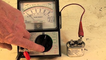 How to check the capacitor with an analog meter