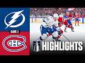 Lightning vs Canadiens Game 4 Highlights 🏒