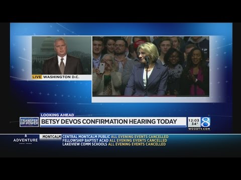 Betsy DeVos confirmation hearing on Tuesday