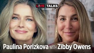 Paulina Porizkova in conversation with Zibby Owens at Live Talks Los Angeles