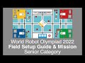 Field Setup Guide WRO 2022 Senior from Roboriseit!