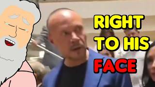 Dan Bongino Gets Called a "Pedophile Protector" to His Face
