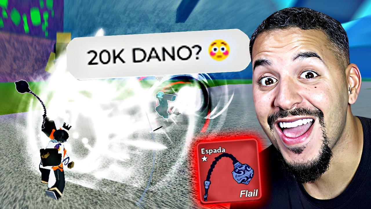 Transformei a Flail em Espada MITICA pra Caçar Bounty no Blox fruits 🔥