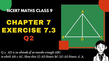 class 9 chapter 7 maths exercise 7.3 question 2 | ncert |  ch 7 maths class 9 ex 7.3 q2