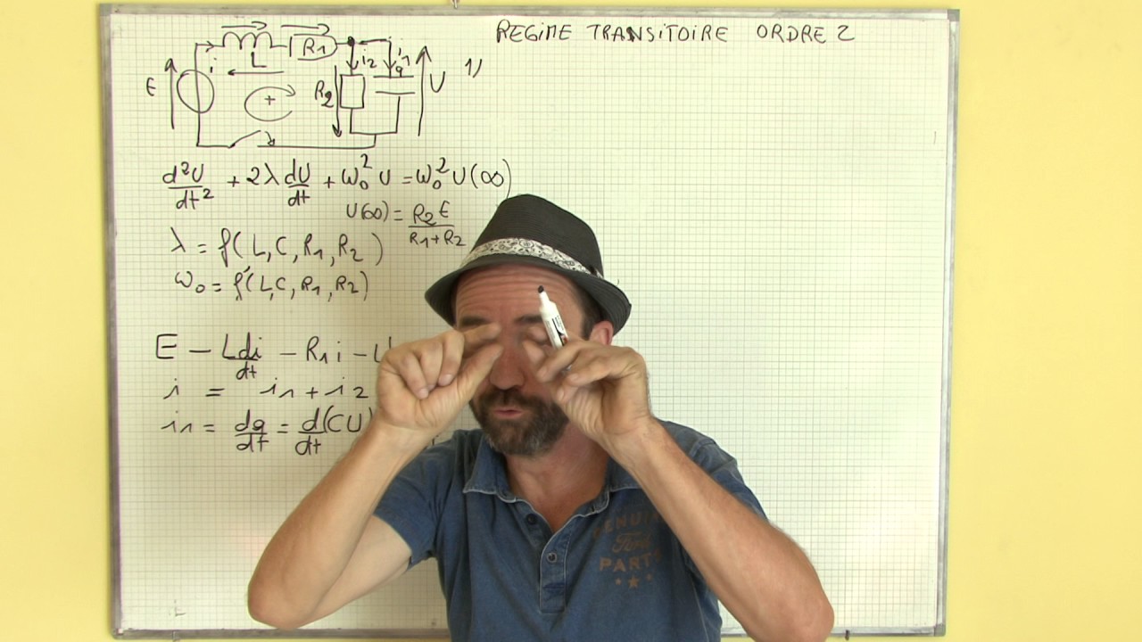 régime transitoire / IV-1 application, régime pseudo-périodique, second ordre