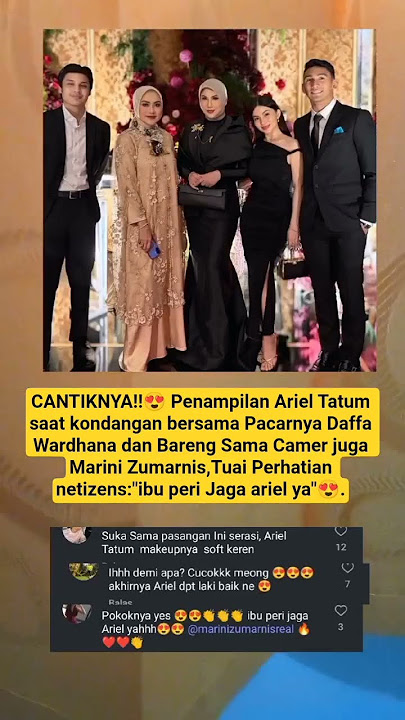 Ariel Tatum kondangan bareng Daffa Wardhana dan Camer Marini Zumarnis,curi perhatian netizens