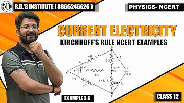 Example 3.6 Determine the current in each branch of the network shown in Figure || CLASS 12TH ||