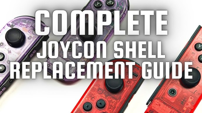 eXtremeRate DIY Replacement Shell Buttons for Nintendo Switch & Switch  OLED, Black Soft Touch Custom Housing Case with Full Set Button for Joycon