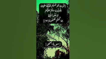 سورة النحل الآية ٣١ الى ٣٣ بصوت الشيخ ماهر المعيقلي