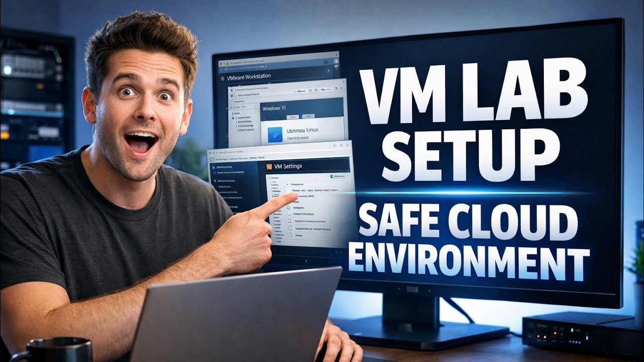 How to Prepare a Safe Virtual Machine (VMware) for Cloud Computer | Cyber Lab Setup for Beginners