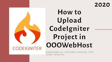 How to Upload CodeIgniter Project in 000WebHost