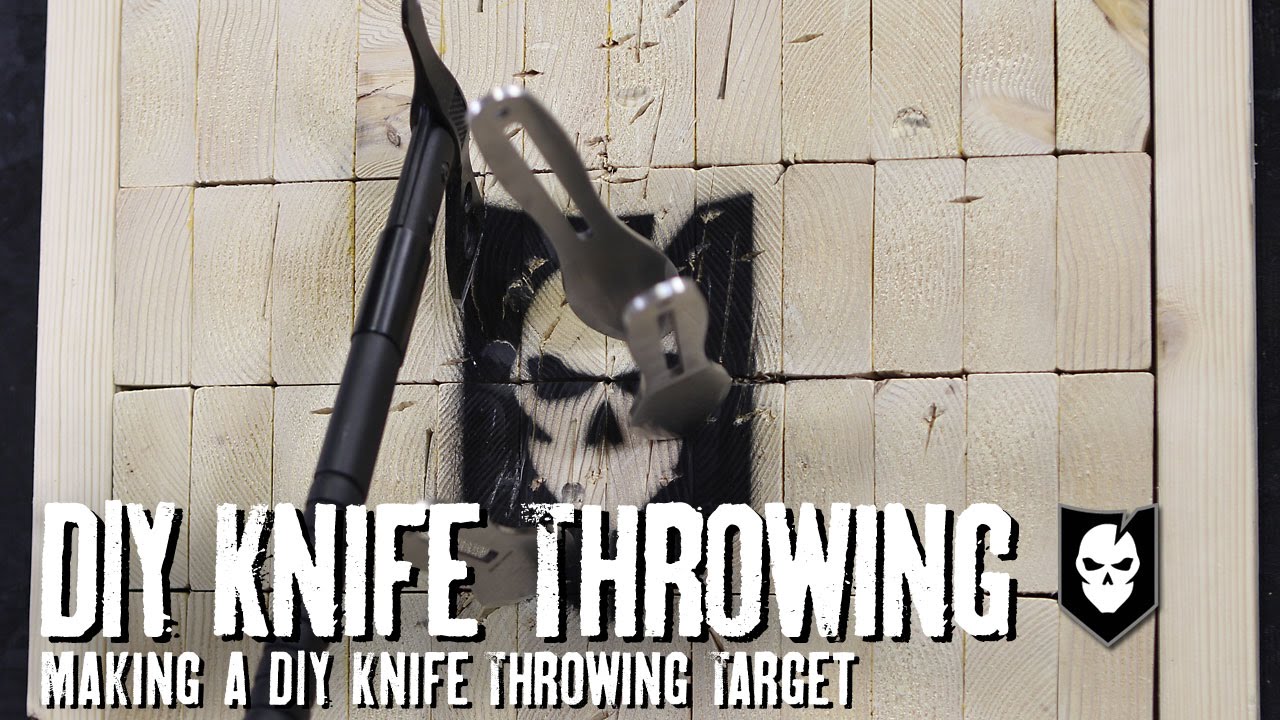 Making a DIY Knife Throwing Target YouTube
