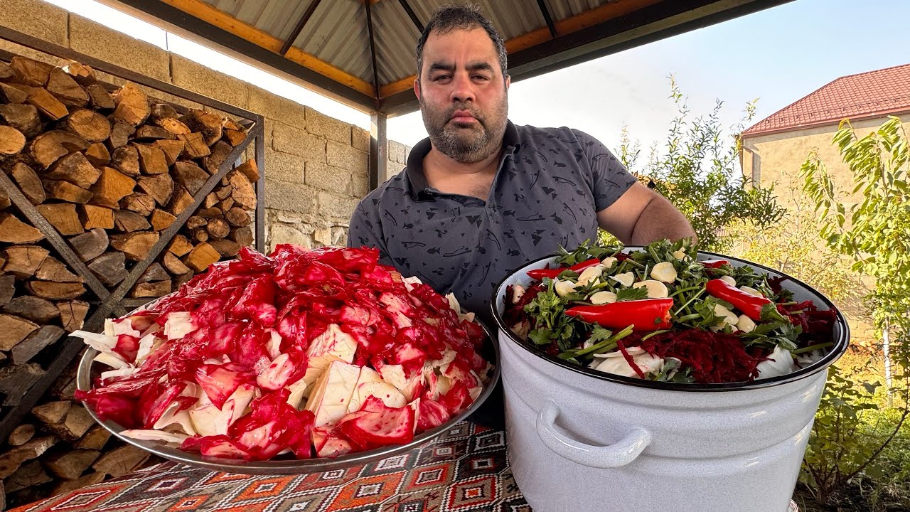 Капуста со свеклой на зиму ! Самый простой рецепт..