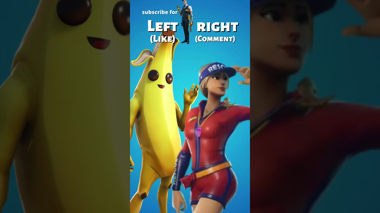 Which Fortnite skin would Y O U pick? Peely or Sunstrider