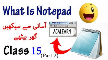 What Is Notepad   Online Computer FREE Course Class 15   Notepad Part 2