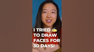 I tried drawing faces for 30 days✍️ #shorts