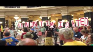Solidarity Sing Along at Capitol Rotunda, Madison WI-August 22, 2013