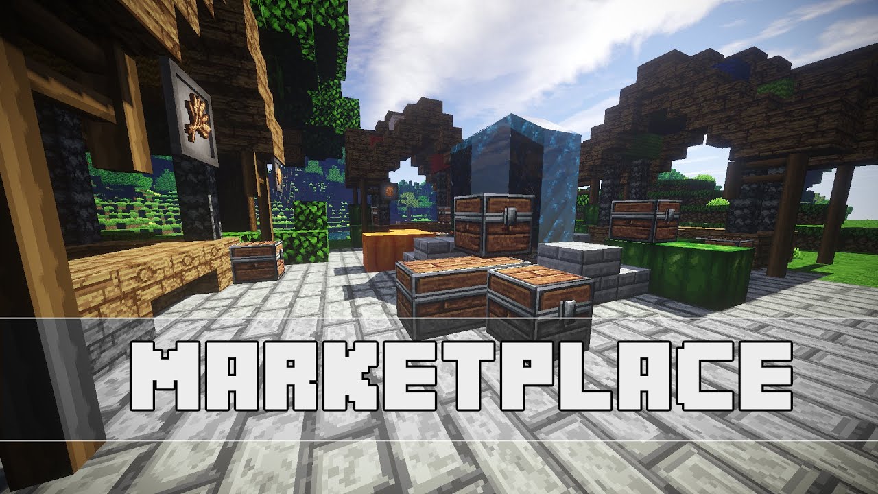 Mittelalterlicher Marktplatz Minecraft Tutorial German Youtube