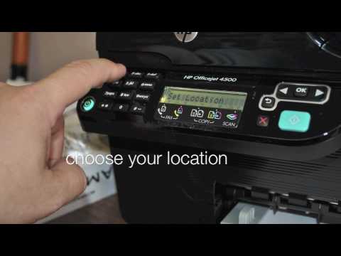 How do you install drivers for the HP Officejet 45000 wireless printer?