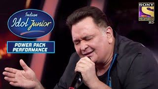 'Mai Shayar Toh Nahin' पर Rishi Kapoor की Singing! | Indian Idol Junior | Power Packed Performance