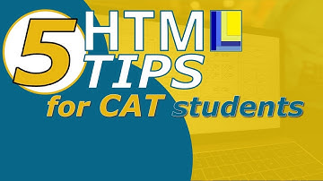Web Design - 5 HTML Tips for CAT students