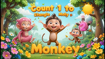 Monkey Counting Fun | Learn Numbers 1 to 10 with Monkeys for Kids