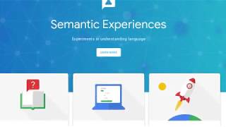 Semantic Experiences - Talk to Books and Semantris