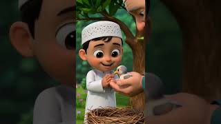 🐦 Adam Helps a Little Bird | A Beautiful Islamic Story for Kids 🤍