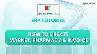 DHC ERP Video - How to Create an Market,  Pharmacy and Invoice | Derma Health Care ERP Tutorial screenshot 1