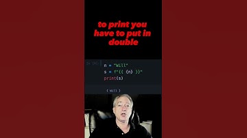 Printing { and } when using Python f-strings #python #shorts