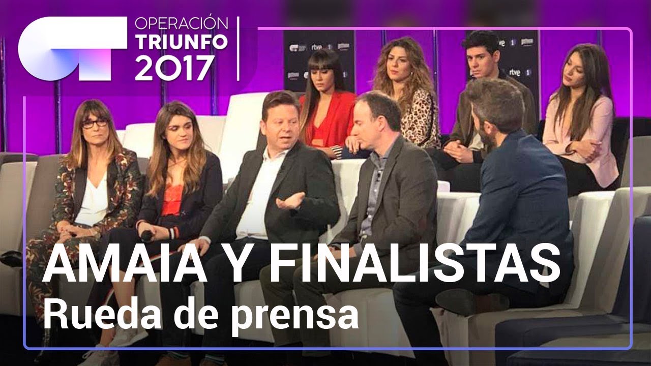 Rueda de prensa con Amaia y los finalistas de OT 2017