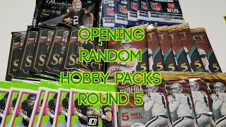 Random Football Card Hobby Pack Opening. Round 5