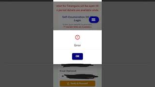 online self enumeration error #sensus #online #error #selfenumeration #help