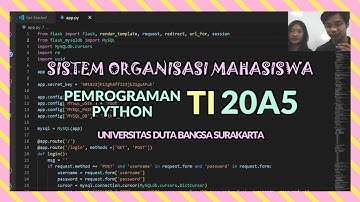 Project Uas Python Sistem Organisasi Mahasiswa Dengan Database MySQL dan Postman