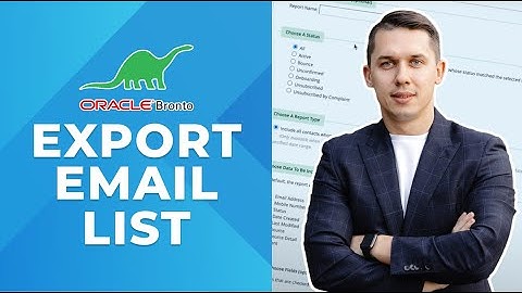 How to Export Email Subscribers From Bronto Tutorial