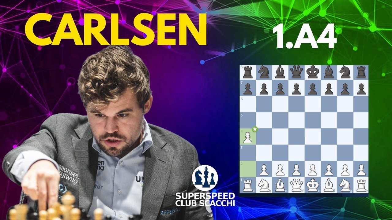 Carlsen Apre con 1.A4 Contro un 3100 Punti!