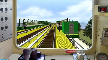 OpenBve NYCT (D) via the F Line Coney Island to 205th St R68A