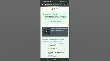 Udemy free course | Introduction to Web Development [HTML, CSS, JAVASCRIPT] | ends on 14/6/21