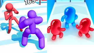 Stickman Run 3D vs Join Blob Clash 3D Gameplay All Level New Update Skill Boss  Game PikaName