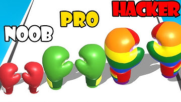 NOOB vs PRO vs HACKER - Level Up Boxing Gameplay Walkthrough (Android,iOS)