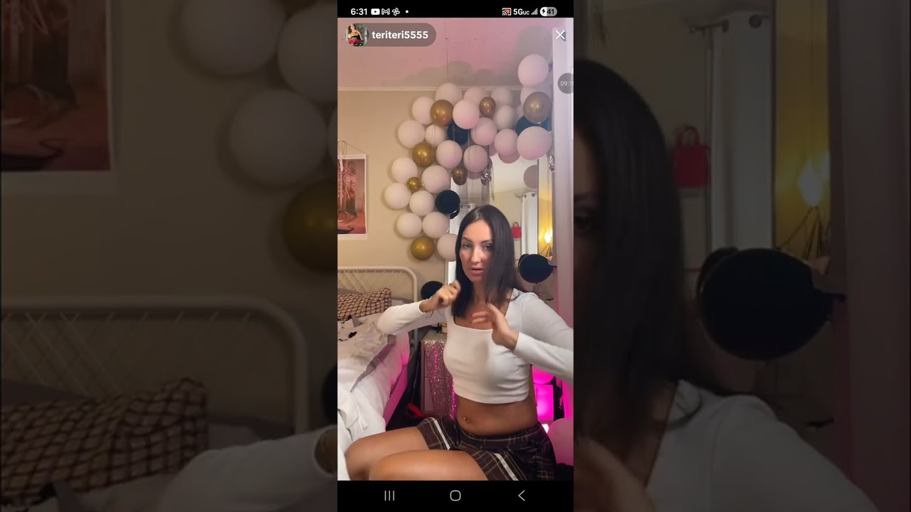 Sexy Tall Woman Dancing in High Heels