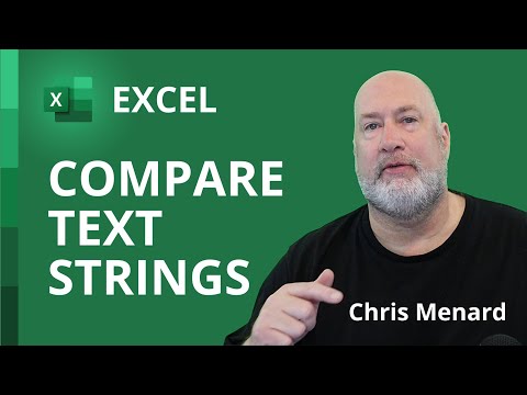वीडियो: एक्सेल में दो स्ट्रिंग्स की तुलना कैसे करें