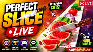 🍉 Perfect Fruit Slice Game Live 🔥#live #game screenshot 3