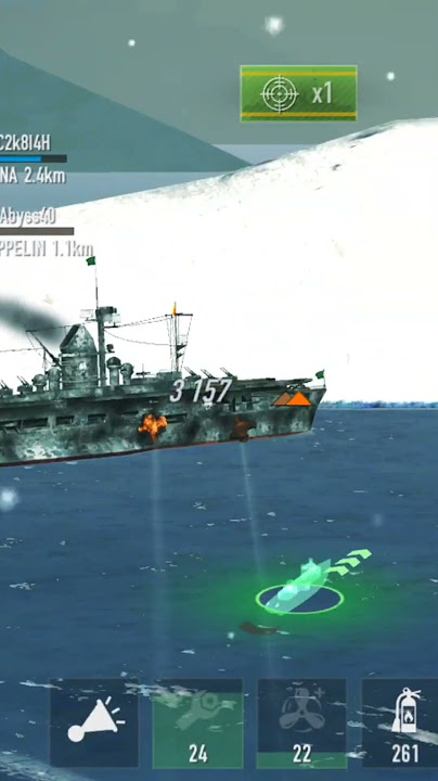 (Battle of Warships) Sinking a Nazi Aircraft Carrier